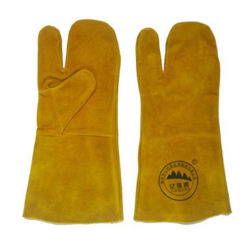 Gants de soudure en cuir Price Industrial Leather Hand Gloves